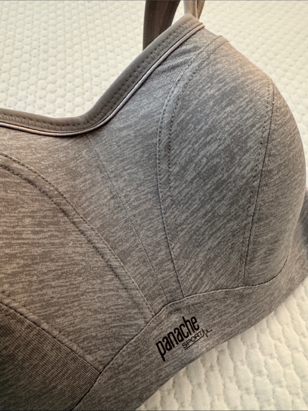Panache Power Wired Sports Bra Grey Marl - Picture 13 of 15